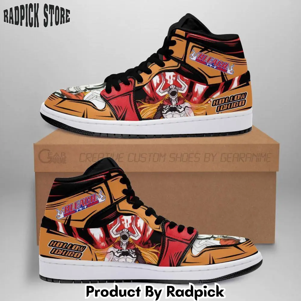 Hollow demon ichigo air jordan high top sneakers anime  rp0248491